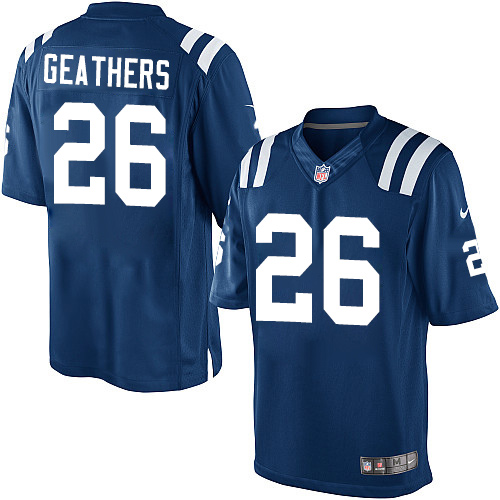 Men's Limited Clayton Geathers Nike Jersey Royal Blue Home - #26 NFL Indianapolis Colts